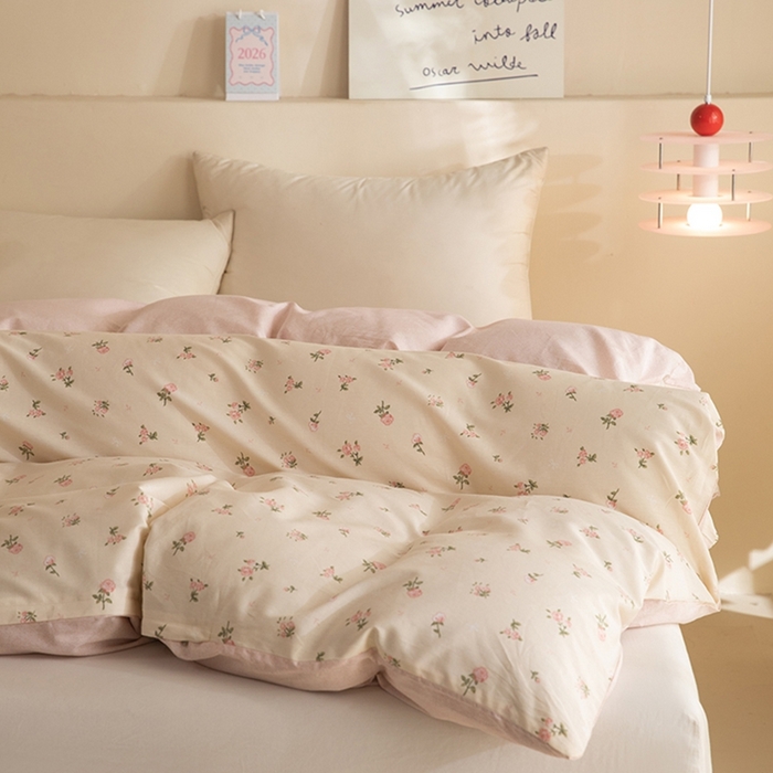 91家纺网 家纺一手货源 找家纺 八十八家纺 2025新款全棉12868系列单品被套 语末花开