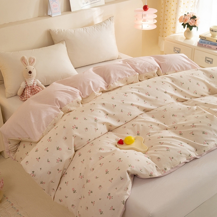 91家纺网 家纺一手货源 找家纺 八十八家纺 2025新款全棉12868系列单品被套 语末花开