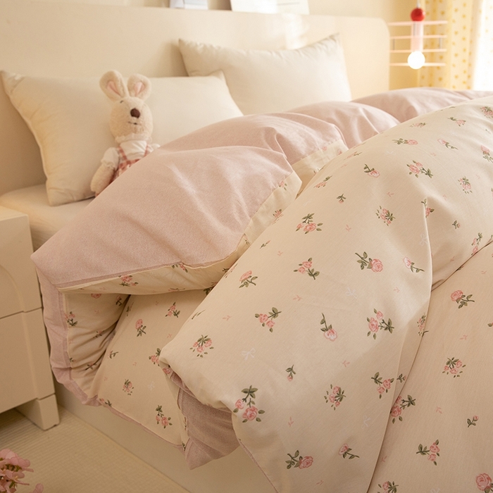 91家纺网 家纺一手货源 找家纺 八十八家纺 2025新款全棉12868系列单品被套 语末花开