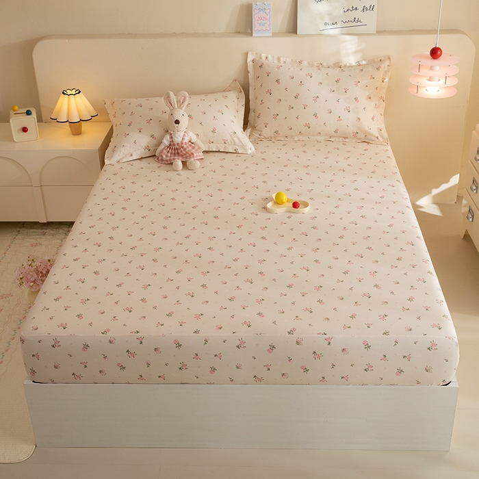 91家纺网 家纺一手货源 找家纺 八十八家纺 2025新款全棉12868系列单品床笠 语末花开