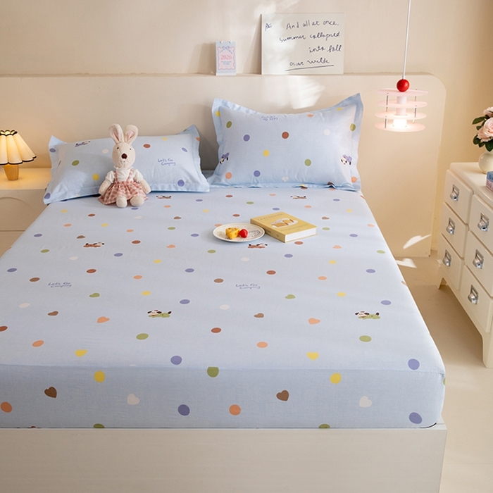 91家纺网 家纺一手货源 找家纺 八十八家纺 2025新款全棉12868系列单品床笠 布丁