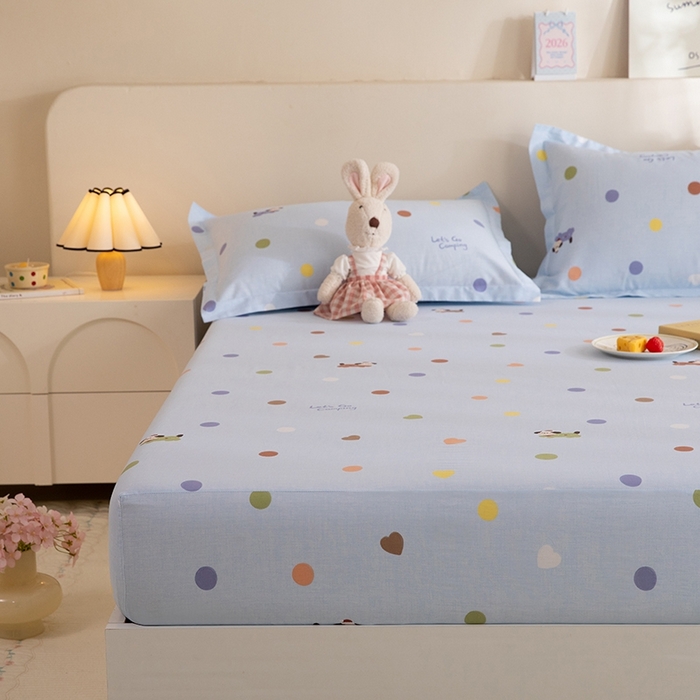 91家纺网 家纺一手货源 找家纺 八十八家纺 2025新款全棉12868系列单品床笠 布丁