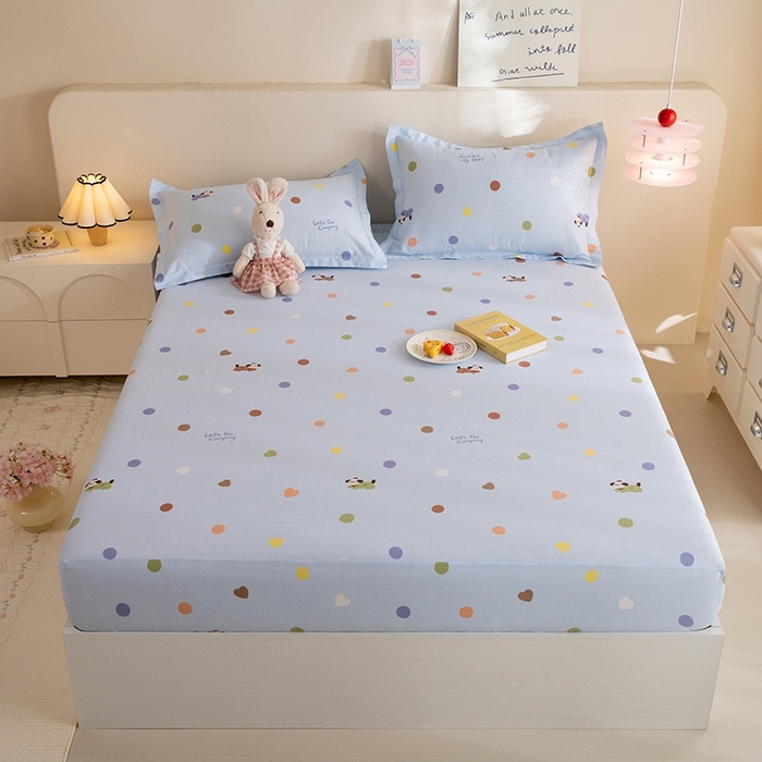 八十八家纺 2025新款全棉12868系列单品床笠 布丁