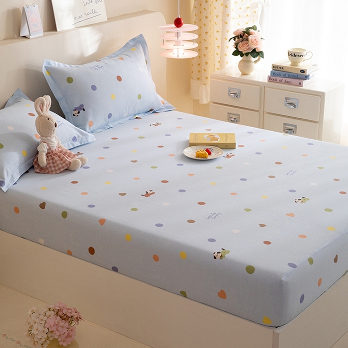 91家纺网 家纺一手货源 找家纺 八十八家纺 2025新款全棉12868系列单品床笠 布丁