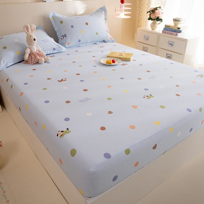 91家纺网 家纺一手货源 找家纺 八十八家纺 2025新款全棉12868系列单品床笠 布丁