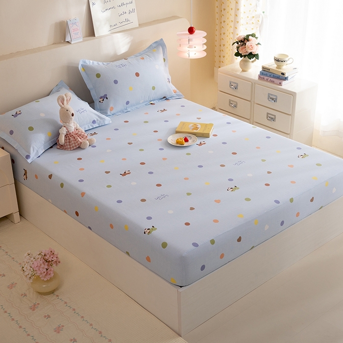 91家纺网 家纺一手货源 找家纺 八十八家纺 2025新款全棉12868系列单品床笠 布丁