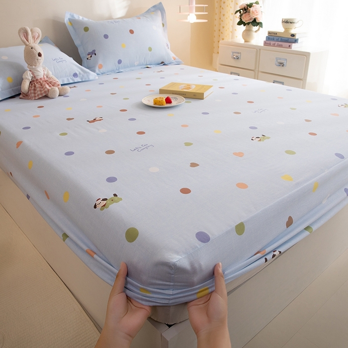 91家纺网 家纺一手货源 找家纺 八十八家纺 2025新款全棉12868系列单品床笠 布丁