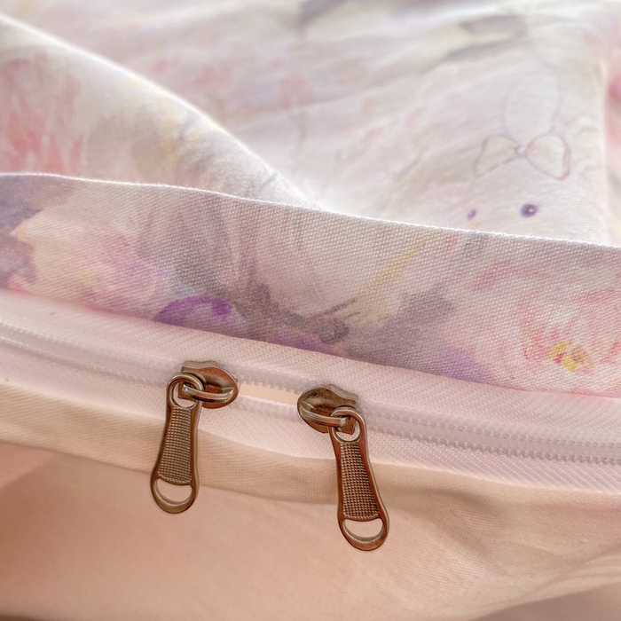 91家纺网 家纺一手货源 找家纺 凌鼎 2026新款全棉数码印花四件套花雾漫纱