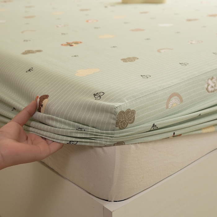 91家纺网 家纺一手货源 找家纺 八十八家纺 2025新款全棉12868系列单品床笠 萌宠乐园