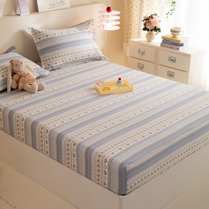 91家纺网 家纺一手货源 找家纺 八十八家纺 2025新款全棉12868系列单品床笠 心软曲奇