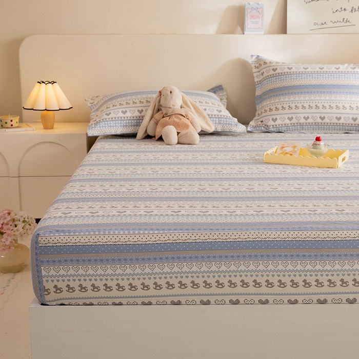 91家纺网 家纺一手货源 找家纺 八十八家纺 2025新款全棉12868系列单品床笠 心软曲奇