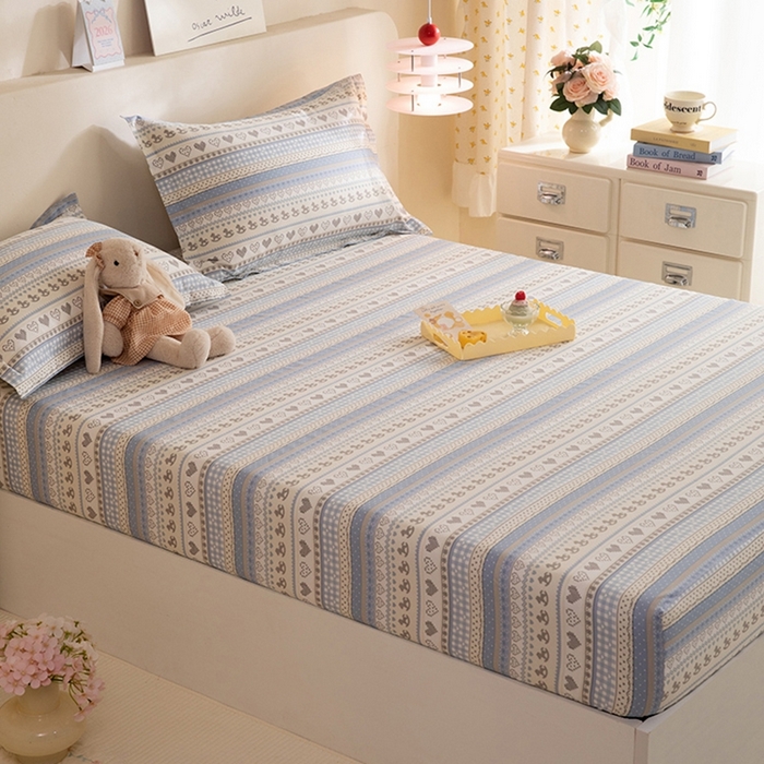 91家纺网 家纺一手货源 找家纺 八十八家纺 2025新款全棉12868系列单品床笠 心软曲奇