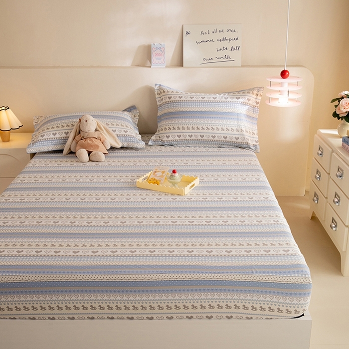 91家纺网 家纺一手货源 找家纺 八十八家纺 2025新款全棉12868系列单品床笠 心软曲奇