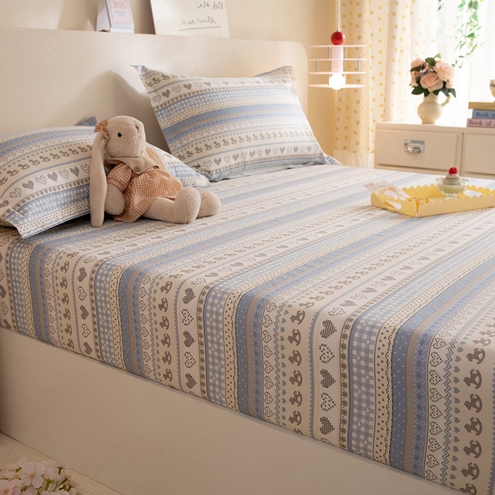 91家纺网 家纺一手货源 找家纺 八十八家纺 2025新款全棉12868系列单品床笠 心软曲奇