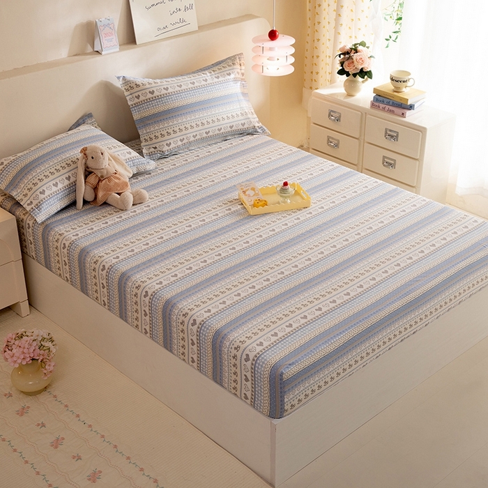 91家纺网 家纺一手货源 找家纺 八十八家纺 2025新款全棉12868系列单品床笠 心软曲奇