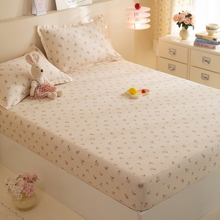 91家纺网 家纺一手货源 找家纺 八十八家纺 2025新款全棉12868系列单品床笠 语末花开