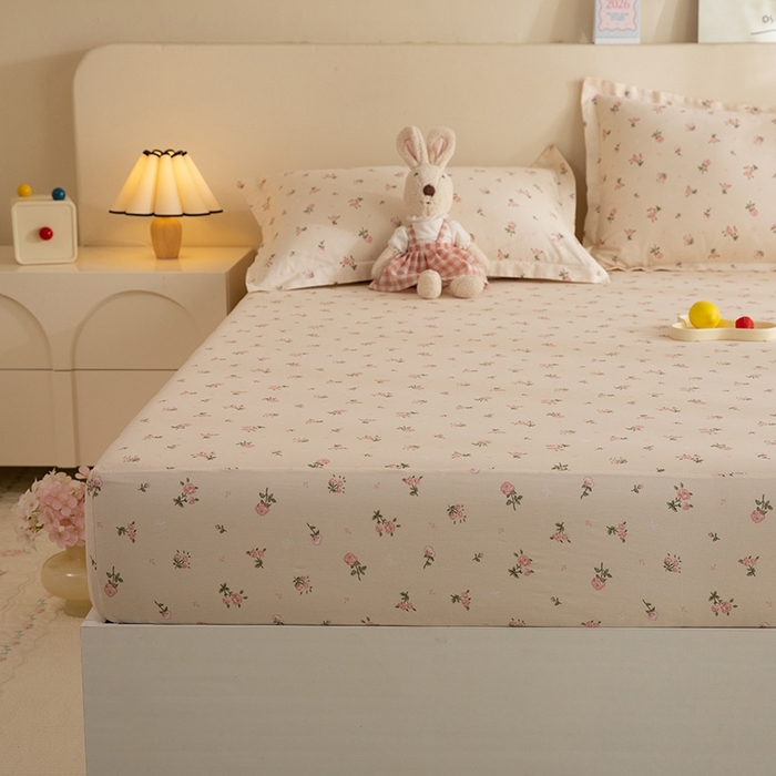 91家纺网 家纺一手货源 找家纺 八十八家纺 2025新款全棉12868系列单品床笠 语末花开