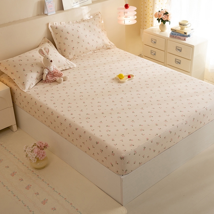 91家纺网 家纺一手货源 找家纺 八十八家纺 2025新款全棉12868系列单品床笠 语末花开