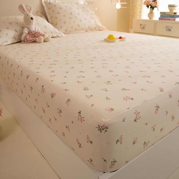 91家纺网 家纺一手货源 找家纺 八十八家纺 2025新款全棉12868系列单品床笠 语末花开