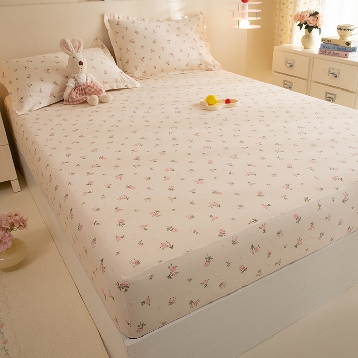 91家纺网 家纺一手货源 找家纺 八十八家纺 2025新款全棉12868系列单品床笠 语末花开