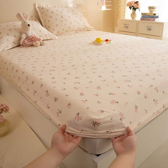 91家纺网 家纺一手货源 找家纺 八十八家纺 2025新款全棉12868系列单品床笠 语末花开