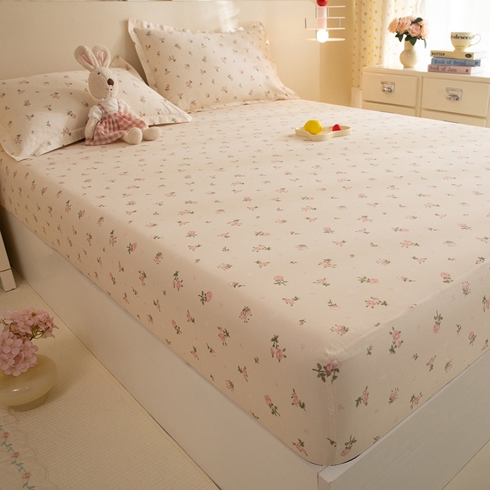 91家纺网 家纺一手货源 找家纺 八十八家纺 2025新款全棉12868系列单品床笠 语末花开