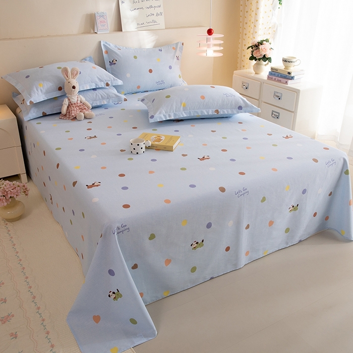 91家纺网 家纺一手货源 找家纺 八十八家纺2025新款全棉12868系列四件套单品床单 布丁