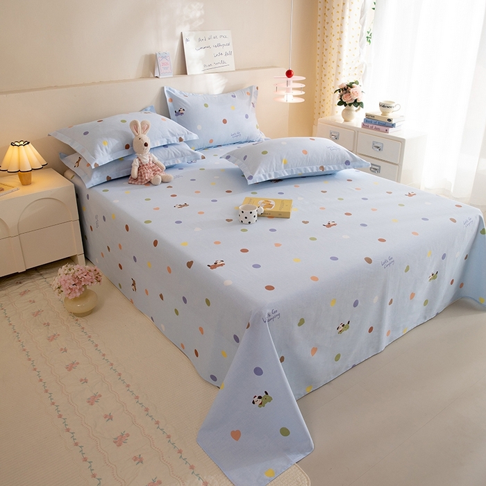 91家纺网 家纺一手货源 找家纺 八十八家纺2025新款全棉12868系列四件套单品床单 布丁