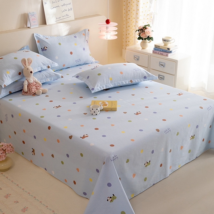 91家纺网 家纺一手货源 找家纺 八十八家纺2025新款全棉12868系列四件套单品床单 布丁