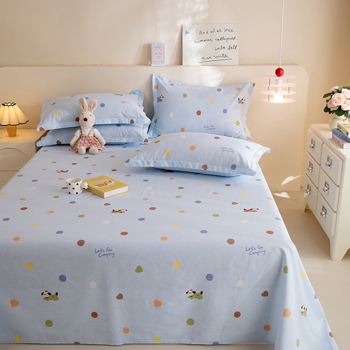 91家纺网 家纺一手货源 找家纺 八十八家纺2025新款全棉12868系列四件套单品床单 布丁