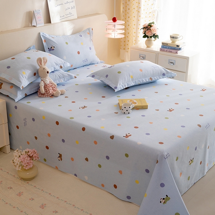 91家纺网 家纺一手货源 找家纺 八十八家纺2025新款全棉12868系列四件套单品床单 布丁