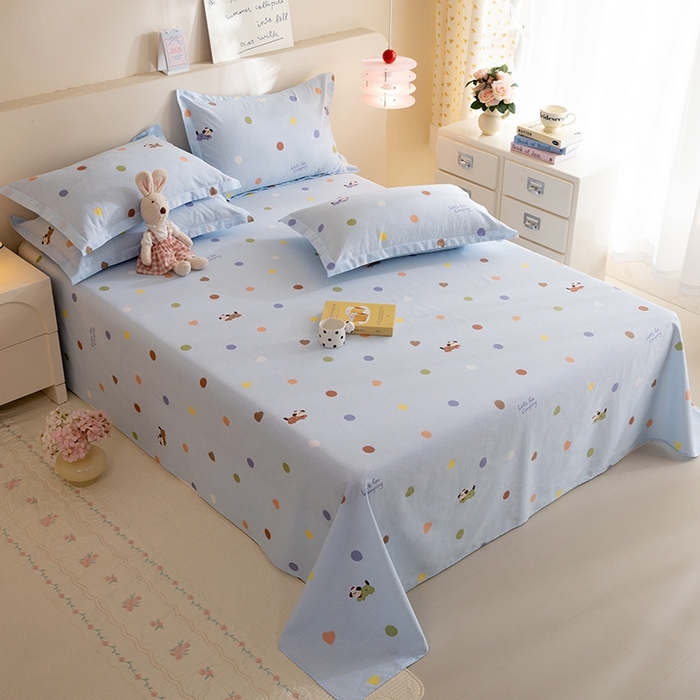 91家纺网 家纺一手货源 找家纺 八十八家纺2025新款全棉12868系列四件套单品床单 布丁