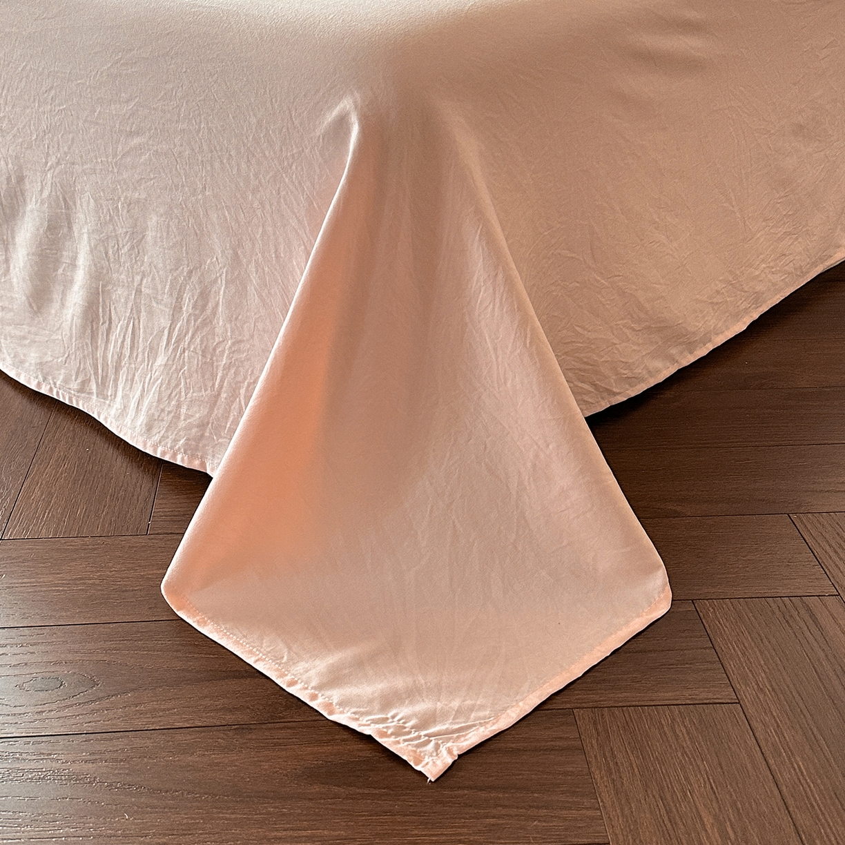 91家纺网 家纺一手货源 找家纺 你好美丽 2026春夏新款水洗棉拼接泡泡纱蝴蝶结花边工艺款四件套 -梦露 梦露玉