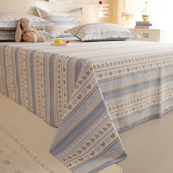 91家纺网 家纺一手货源 找家纺 八十八家纺2025新款全棉12868系列四件套单品床单 心软曲奇