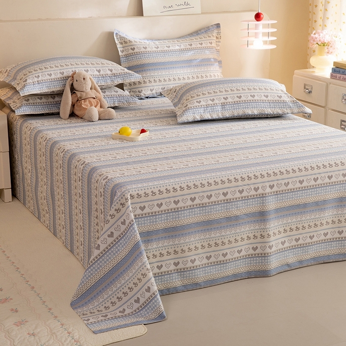 91家纺网 家纺一手货源 找家纺 八十八家纺2025新款全棉12868系列四件套单品床单 心软曲奇