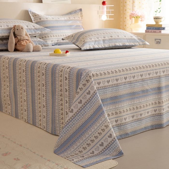 91家纺网 家纺一手货源 找家纺 八十八家纺2025新款全棉12868系列四件套单品床单 心软曲奇