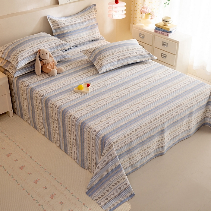 91家纺网 家纺一手货源 找家纺 八十八家纺2025新款全棉12868系列四件套单品床单 心软曲奇