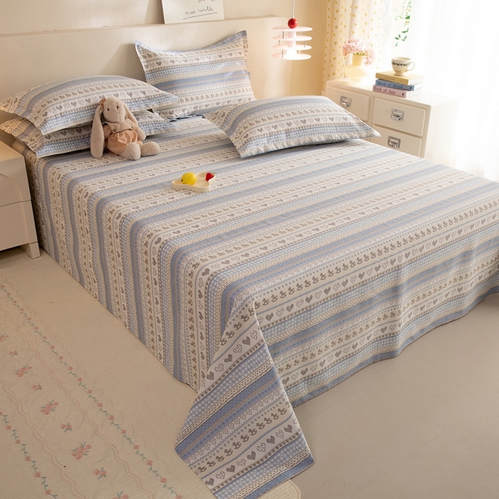 91家纺网 家纺一手货源 找家纺 八十八家纺2025新款全棉12868系列四件套单品床单 心软曲奇