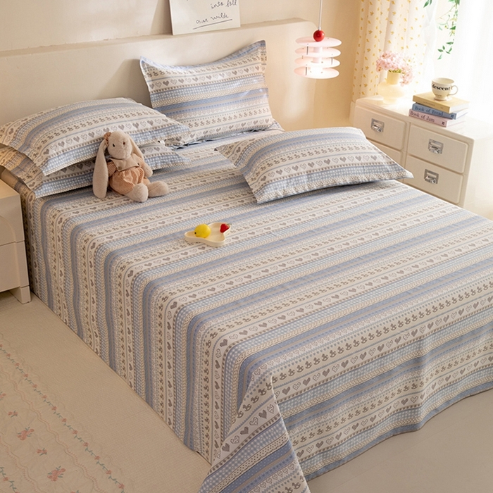 91家纺网 家纺一手货源 找家纺 八十八家纺2025新款全棉12868系列四件套单品床单 心软曲奇