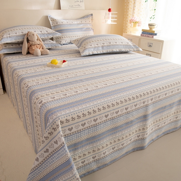 91家纺网 家纺一手货源 找家纺 八十八家纺2025新款全棉12868系列四件套单品床单 心软曲奇