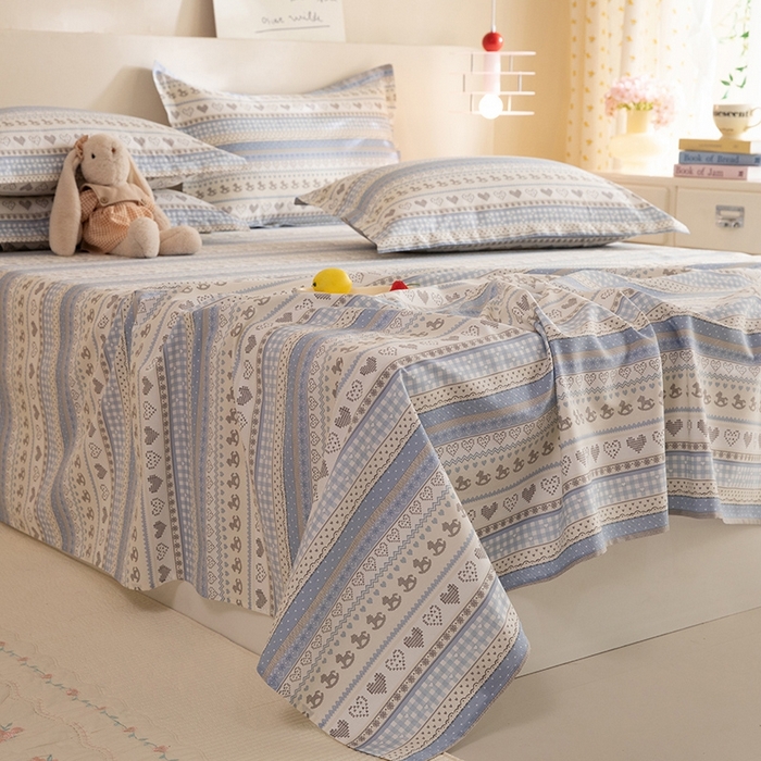 91家纺网 家纺一手货源 找家纺 八十八家纺2025新款全棉12868系列四件套单品床单 心软曲奇