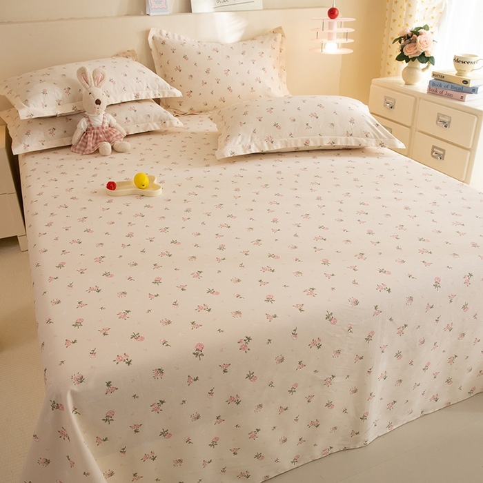 91家纺网 家纺一手货源 找家纺 八十八家纺2025新款全棉12868系列四件套单品床单 语末花开