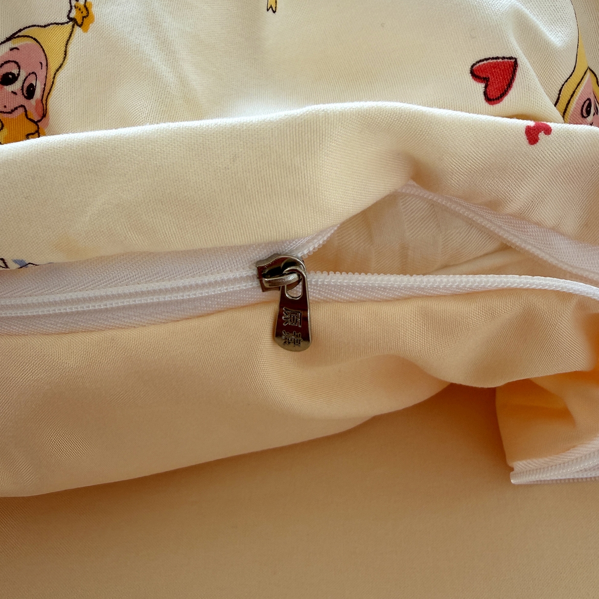 91家纺网 家纺一手货源 找家纺 原素 2026新款小清新水洗双层纱四件套 萌萌星宝