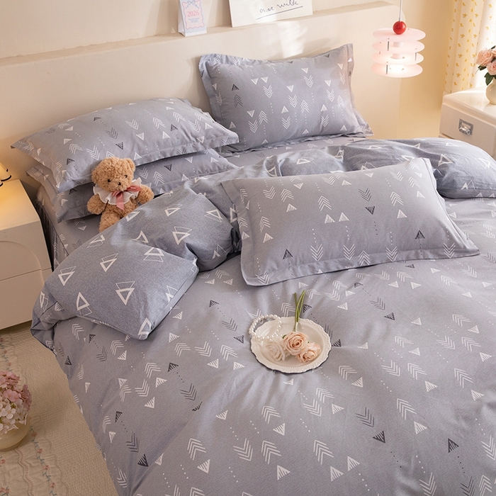 91家纺网 家纺一手货源 找家纺 八十八家纺 2025新款全棉12868床裙款四件套 繁星