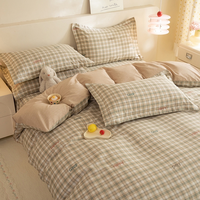 91家纺网 家纺一手货源 找家纺 八十八家纺 2025新款全棉12868床裙款四件套 海风苏打