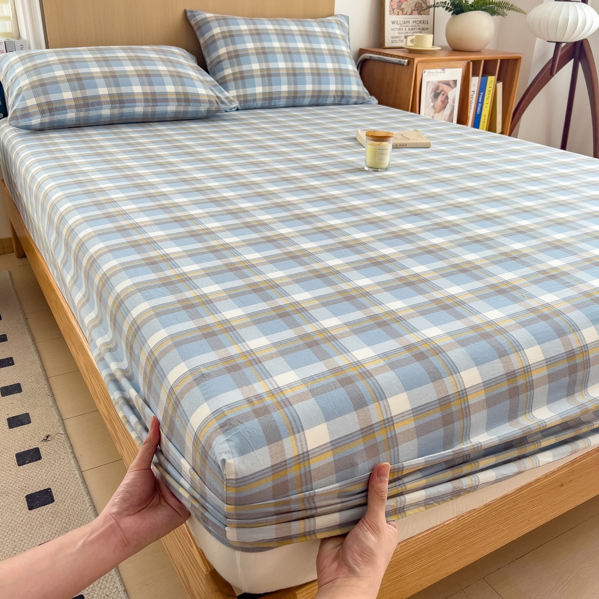 91家纺网 家纺一手货源 找家纺 （总）女子家纺 2026新款A类全棉色织水洗棉四件套单品系列