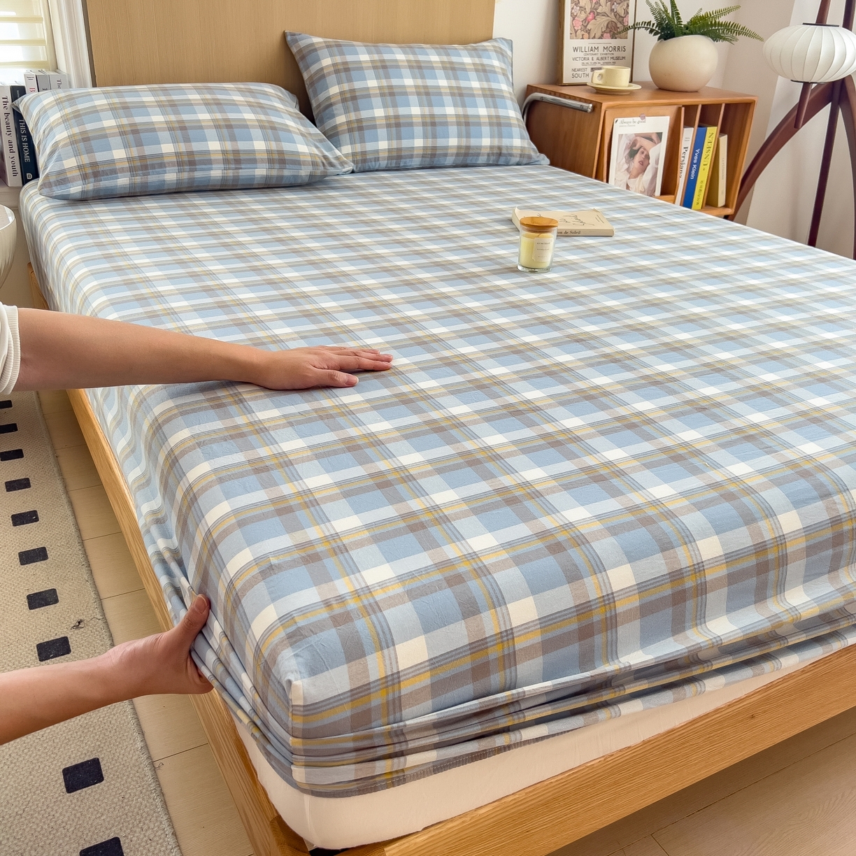 91家纺网 家纺一手货源 找家纺 （总）女子家纺 2026新款A类全棉色织水洗棉四件套单品系列