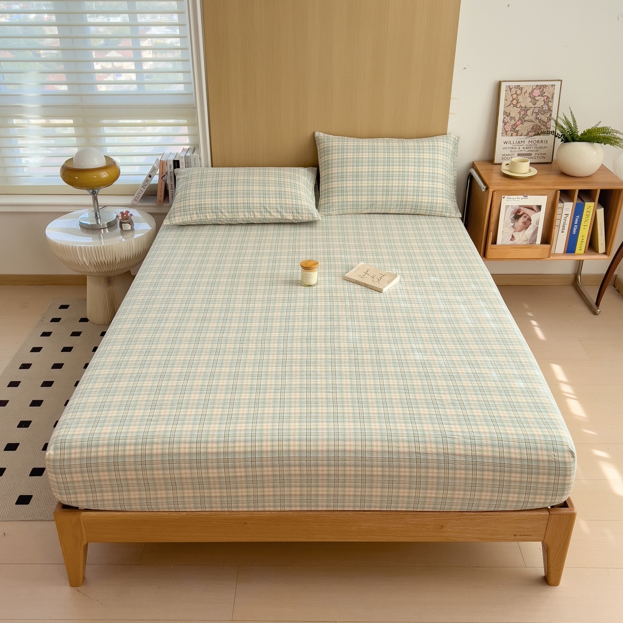 91家纺网 家纺一手货源 找家纺 （总）女子家纺 2026新款A类全棉色织水洗棉四件套单品系列