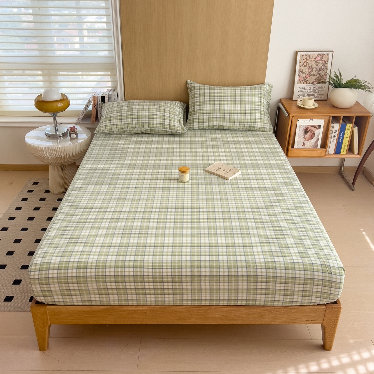 91家纺网 家纺一手货源 找家纺 （总）女子家纺 2026新款A类全棉色织水洗棉四件套单品系列