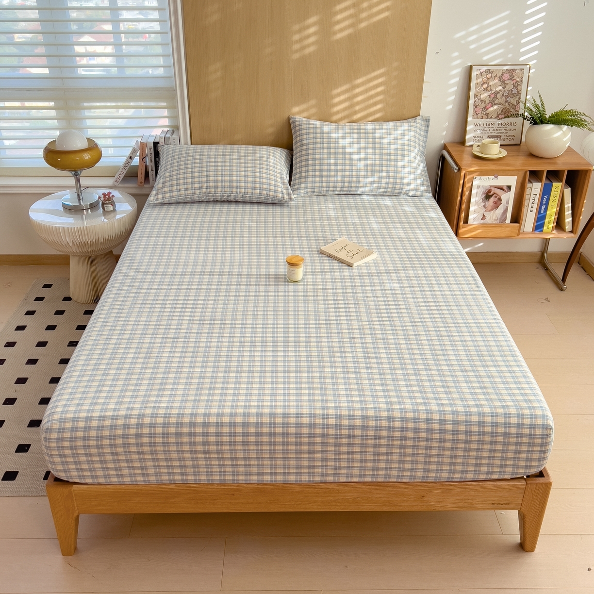 91家纺网 家纺一手货源 找家纺 （总）女子家纺 2026新款A类全棉色织水洗棉四件套单品系列